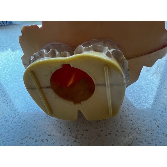 Vintage Knickerbocker Celluloid Bunny Bank Holding Toy Bunny - Picture 4 of 6